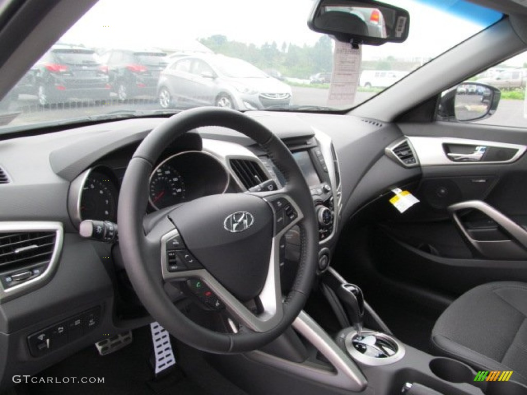 2013 Hyundai Veloster Standard Veloster Model Black Dashboard Photo #68460617