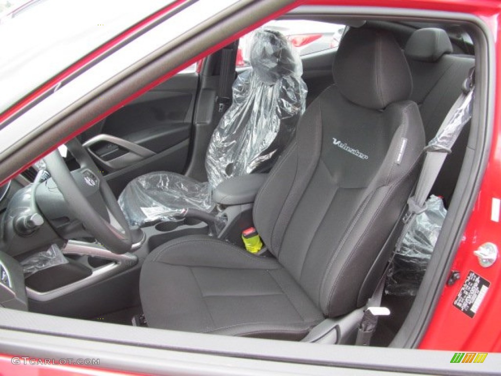 Black Interior 2013 Hyundai Veloster Standard Veloster Model Photo #68460694