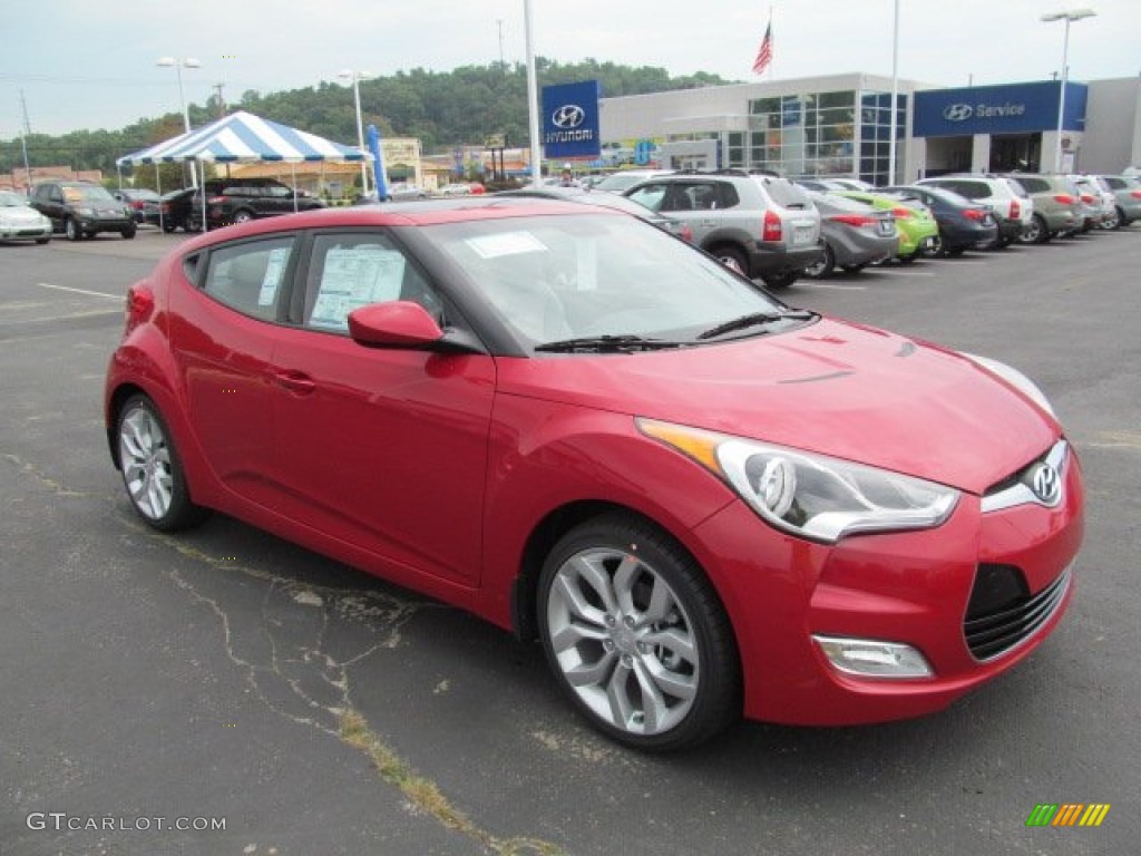 2012 Veloster  - Boston Red / Gray photo #1