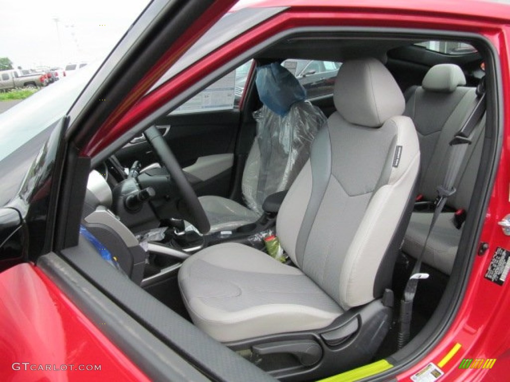 2012 Veloster  - Boston Red / Gray photo #6