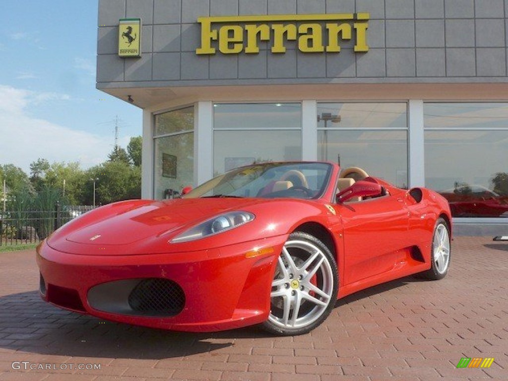 2007 F430 Spider F1 - Rosso Corsa (Red) / Beige (Tan) photo #1