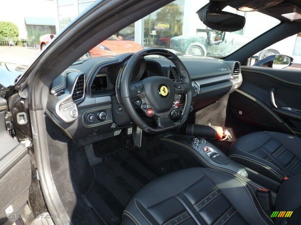 Nero (Black) Interior 2011 Ferrari 458 Italia Photo #68462348