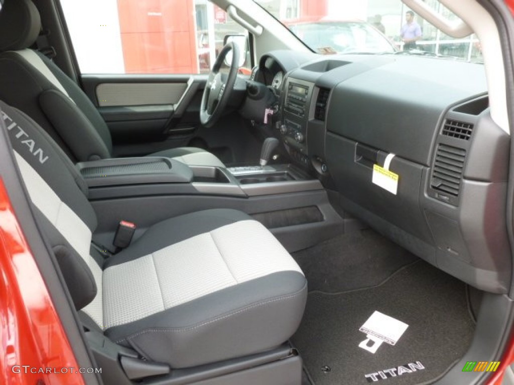 Sport Apperance Gray/Charcoal Interior 2012 Nissan Titan SV King Cab 4x4 Photo #68462585