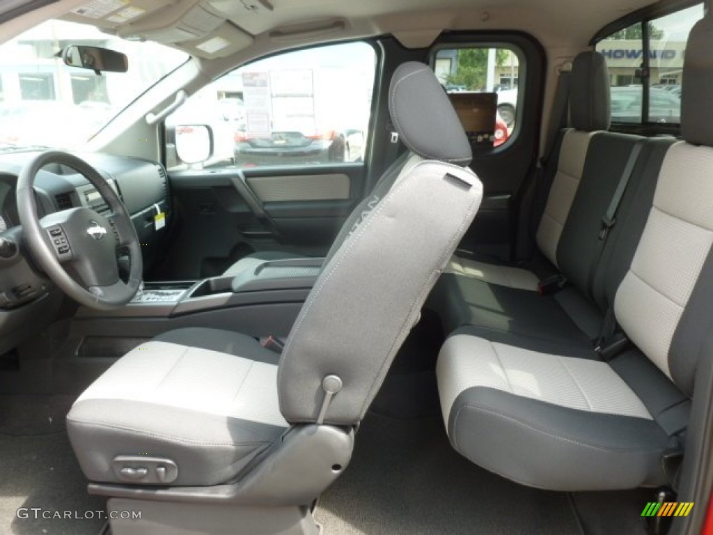 Sport Apperance Gray/Charcoal Interior 2012 Nissan Titan SV King Cab 4x4 Photo #68462597
