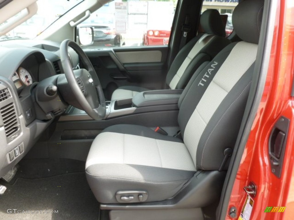 Sport Apperance Gray/Charcoal Interior 2012 Nissan Titan SV King Cab 4x4 Photo #68462600