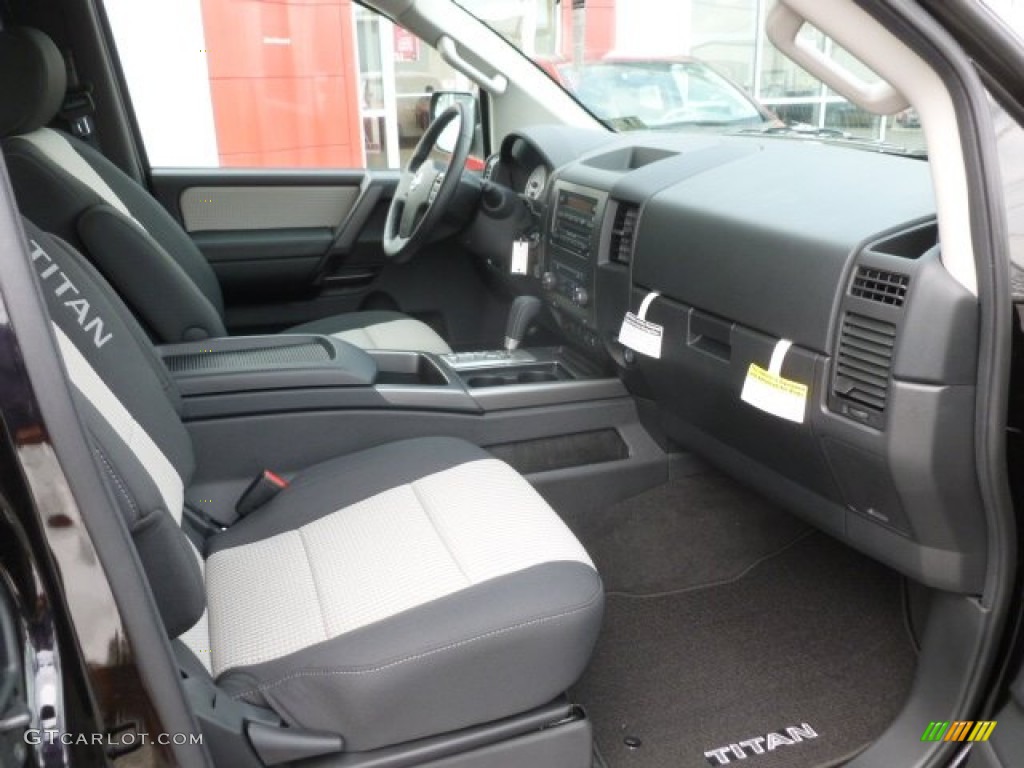 Sport Apperance Gray/Charcoal Interior 2012 Nissan Titan SV King Cab 4x4 Photo #68462766