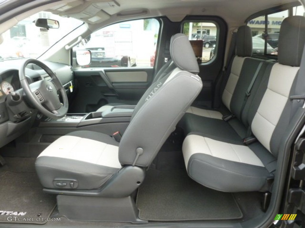 Sport Apperance Gray/Charcoal Interior 2012 Nissan Titan SV King Cab 4x4 Photo #68462778