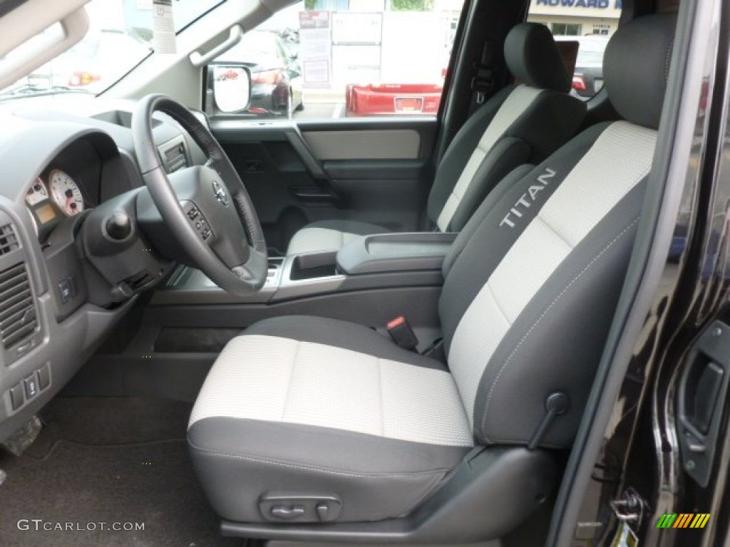 Sport Apperance Gray/Charcoal Interior 2012 Nissan Titan SV King Cab 4x4 Photo #68462781