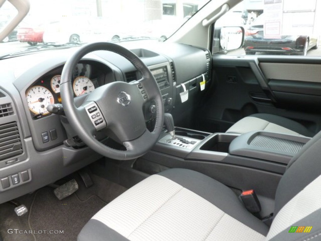 Sport Apperance Gray/Charcoal Interior 2012 Nissan Titan SV King Cab 4x4 Photo #68462784