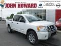 2012 Blizzard White Nissan Titan SV Crew Cab 4x4  photo #1