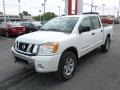 2012 Blizzard White Nissan Titan SV Crew Cab 4x4  photo #3