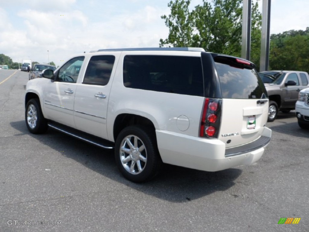 2013 Yukon XL Denali AWD - White Diamond Tricoat / Cocoa/Light Cashmere photo #5