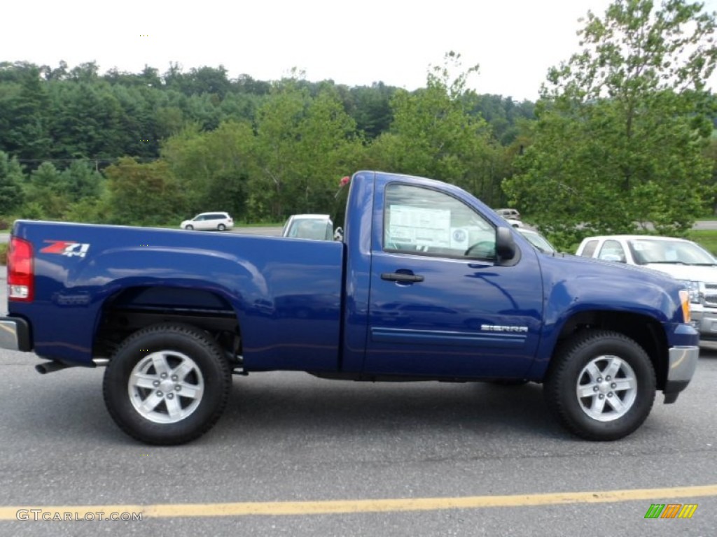 Heritage Blue Metallic 2013 GMC Sierra 1500 SLE Regular Cab 4x4 Exterior Photo #68463148