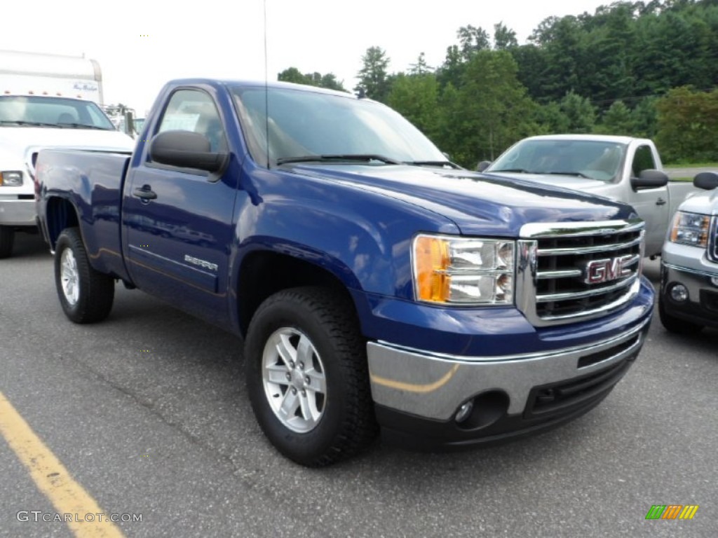 Heritage Blue Metallic 2013 GMC Sierra 1500 SLE Regular Cab 4x4 Exterior Photo #68463151