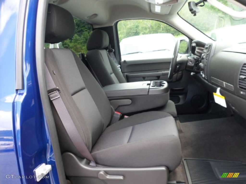 Ebony Interior 2013 GMC Sierra 1500 SLE Regular Cab 4x4 Photo #68463220