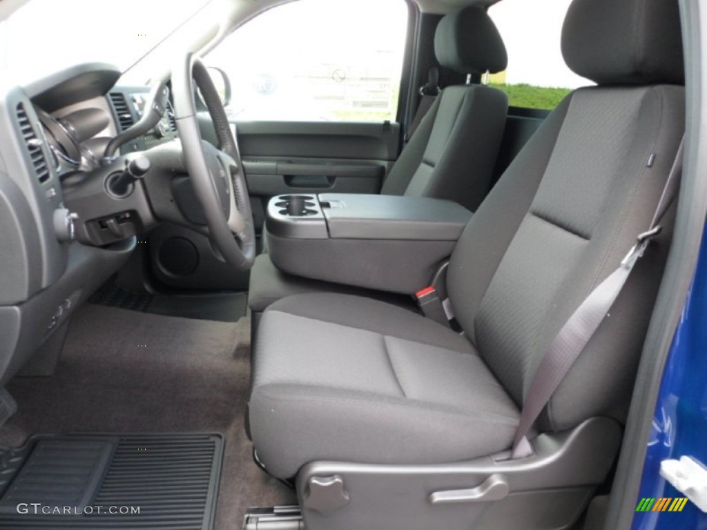 Ebony Interior 2013 GMC Sierra 1500 SLE Regular Cab 4x4 Photo #68463232