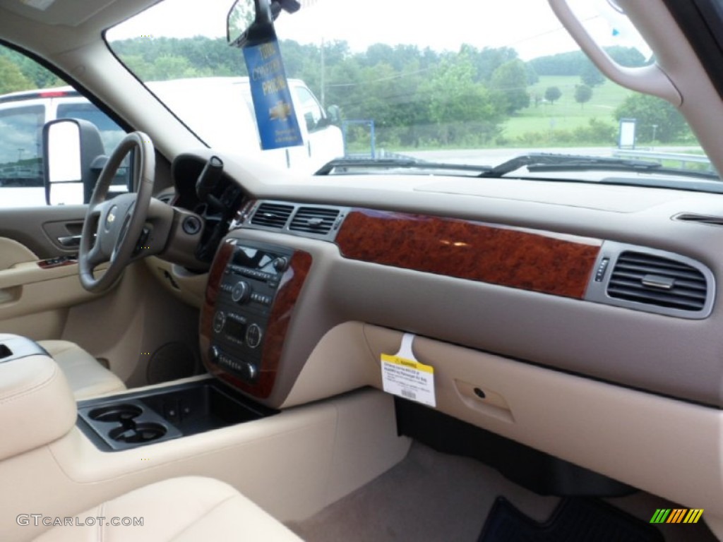 2012 Chevrolet Silverado 2500HD LTZ Extended Cab 4x4 Light Cashmere Dashboard Photo #68463892