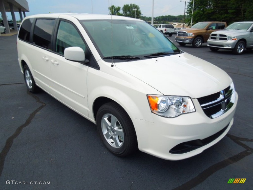 2012 Grand Caravan SE - Stone White / Black/Light Graystone photo #1
