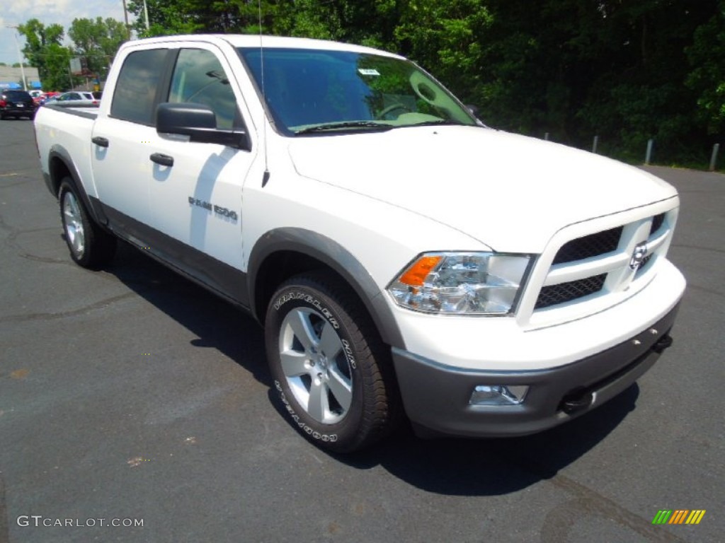 2012 Ram 1500 Outdoorsman Crew Cab - Bright White / Dark Slate Gray/Medium Graystone photo #1