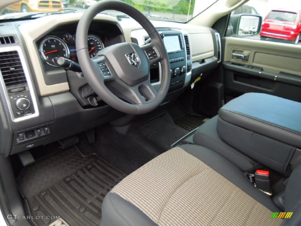 Dark Slate Gray/Medium Graystone Interior 2012 Dodge Ram 1500 Outdoorsman Crew Cab Photo #68464135
