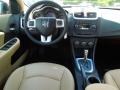 2012 Dodge Avenger Black/Light Frost Beige Interior Dashboard Photo