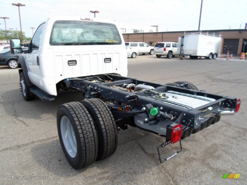 Oxford White 2012 Ford F550 Super Duty XL Regular Cab 4x4 Chassis Exterior Photo #68464870
