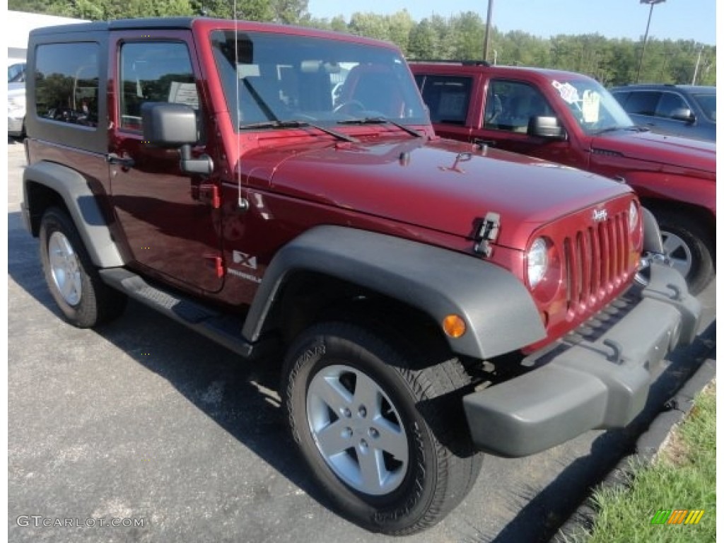 2009 Wrangler X 4x4 - Red Rock Crystal Pearl Coat / Dark Slate Gray/Medium Slate Gray photo #2