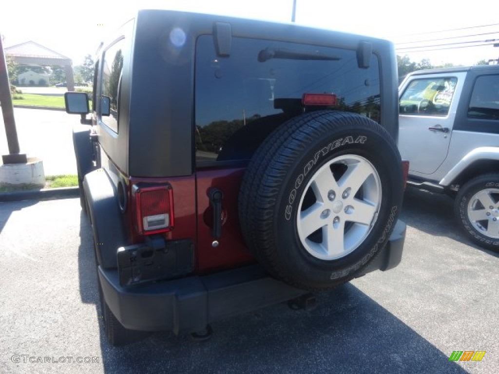 2009 Wrangler X 4x4 - Red Rock Crystal Pearl Coat / Dark Slate Gray/Medium Slate Gray photo #3