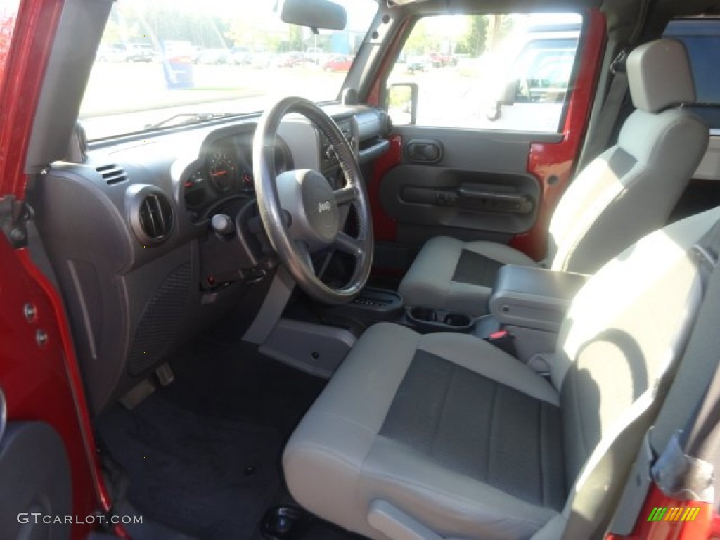 2009 Wrangler X 4x4 - Red Rock Crystal Pearl Coat / Dark Slate Gray/Medium Slate Gray photo #5