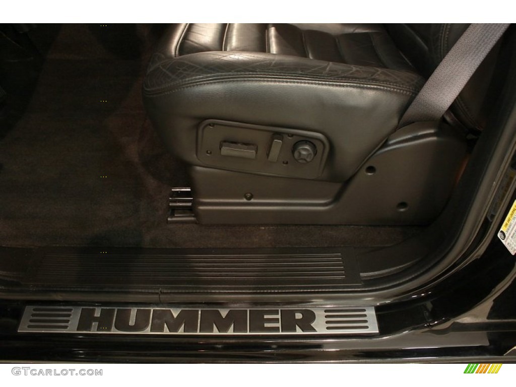 Ebony Interior 2006 Hummer H2 SUV Photo #68466340