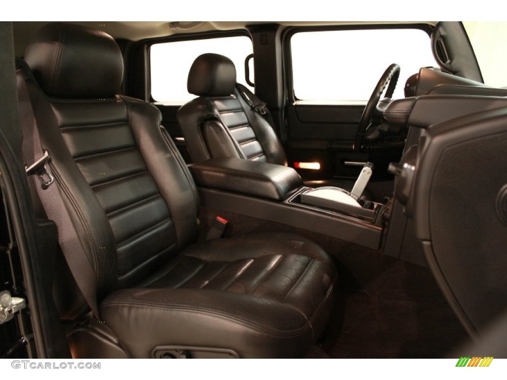 Ebony Interior 2006 Hummer H2 SUV Photo #68466388