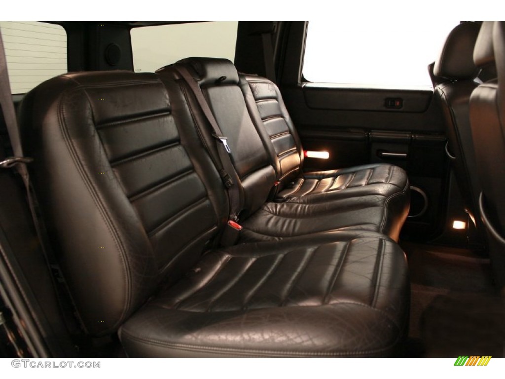 Ebony Interior 2006 Hummer H2 SUV Photo #68466391