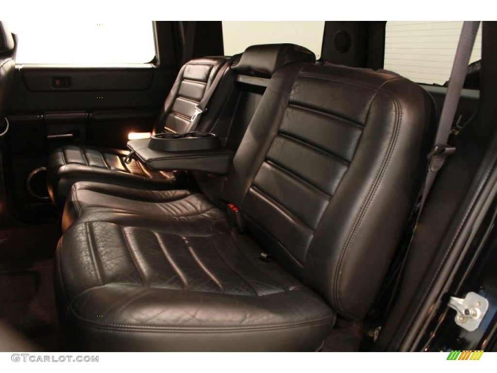 Ebony Interior 2006 Hummer H2 SUV Photo #68466397