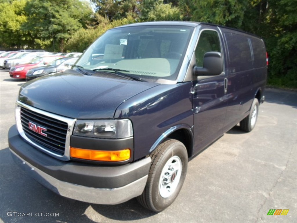 2012 Savana Van 2500 Cargo - Dark Blue Metallic / Medium Pewter photo #1