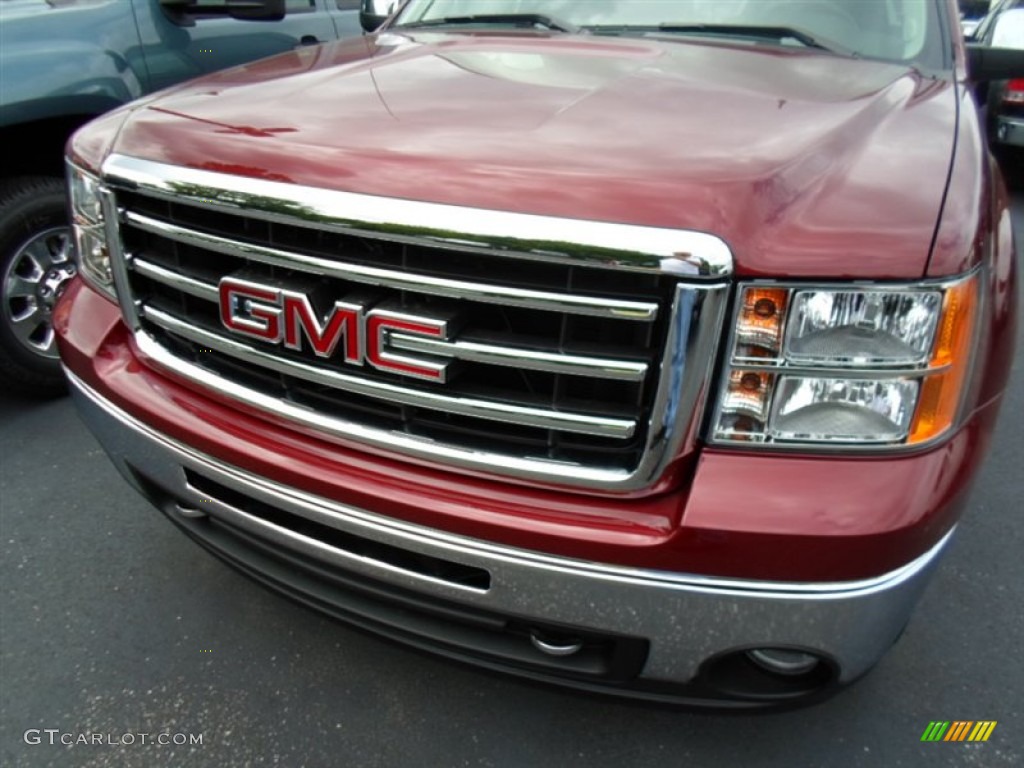 2013 Sierra 1500 SLE Crew Cab 4x4 - Sonoma Red Metallic / Ebony photo #2