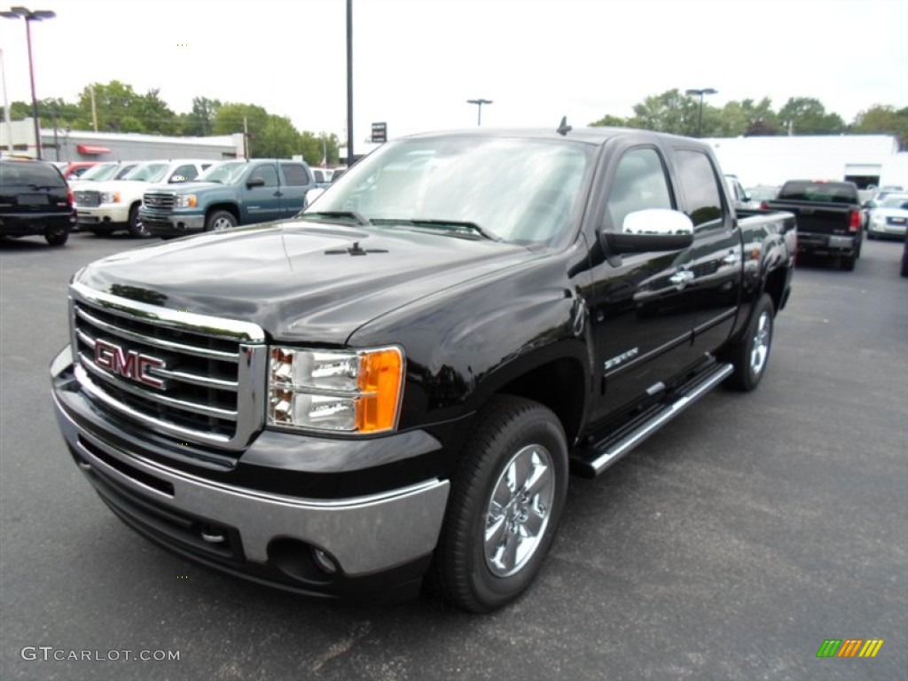 2013 Sierra 1500 SLE Crew Cab 4x4 - Onyx Black / Ebony photo #1