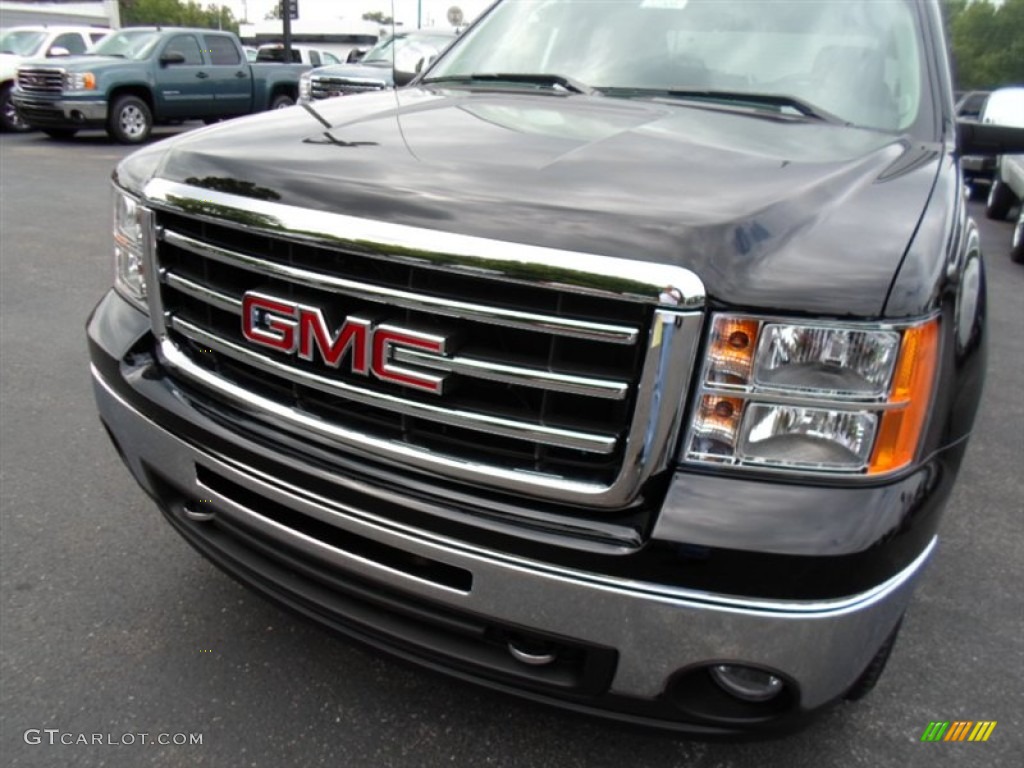 2013 Sierra 1500 SLE Crew Cab 4x4 - Onyx Black / Ebony photo #2