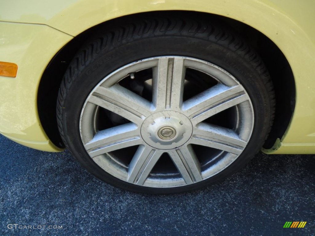 2005 Crossfire Limited Roadster - Classic Yellow Pearlcoat / Dark Slate Grey photo #19