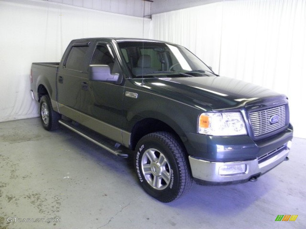 2005 F150 XLT SuperCrew 4x4 - Dark Stone Metallic / Tan photo #1