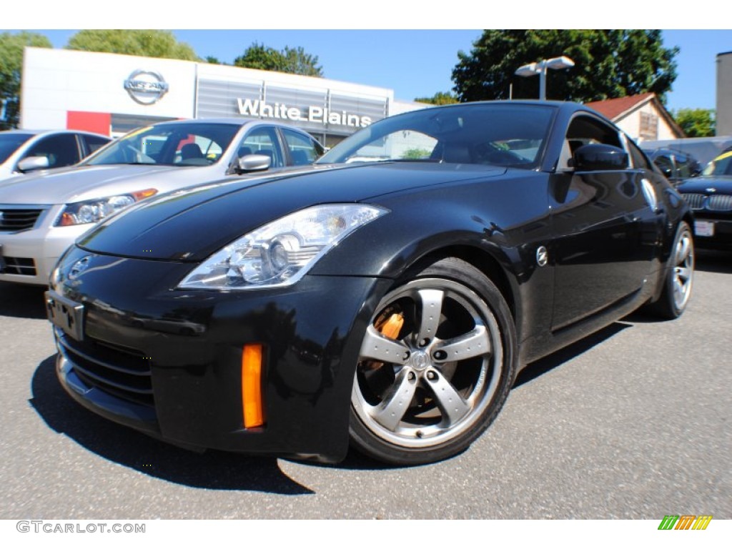 2006 350Z Coupe - Magnetic Black Pearl / Charcoal Leather photo #1