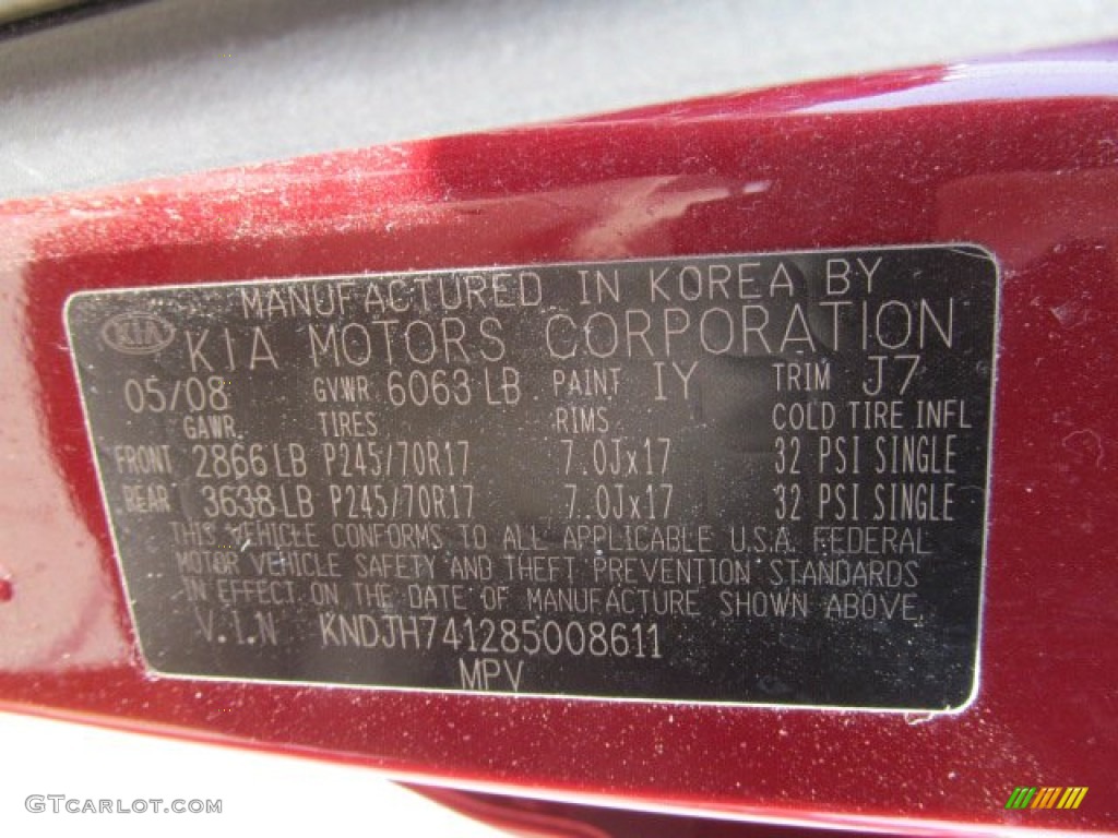 2009 Borrego Color Code IY for Spicy Red Photo #68472247