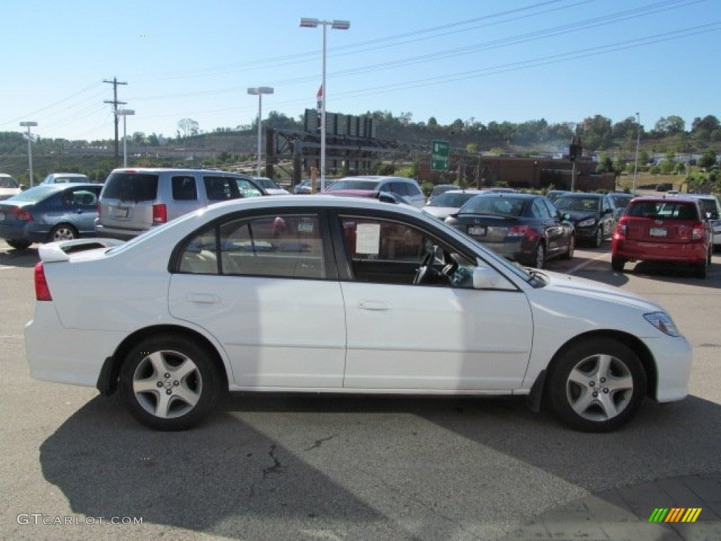 2005 Civic EX Sedan - Taffeta White / Ivory photo #8