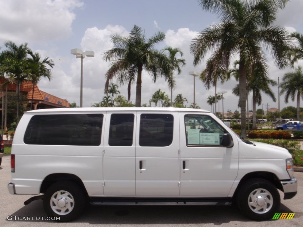 Oxford White 2012 Ford E Series Van E350 XLT Passenger Exterior Photo #68474527