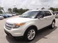 2012 White Suede Ford Explorer XLT  photo #14
