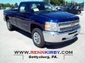 2013 Blue Topaz Metallic Chevrolet Silverado 1500 Work Truck Regular Cab 4x4  photo #1