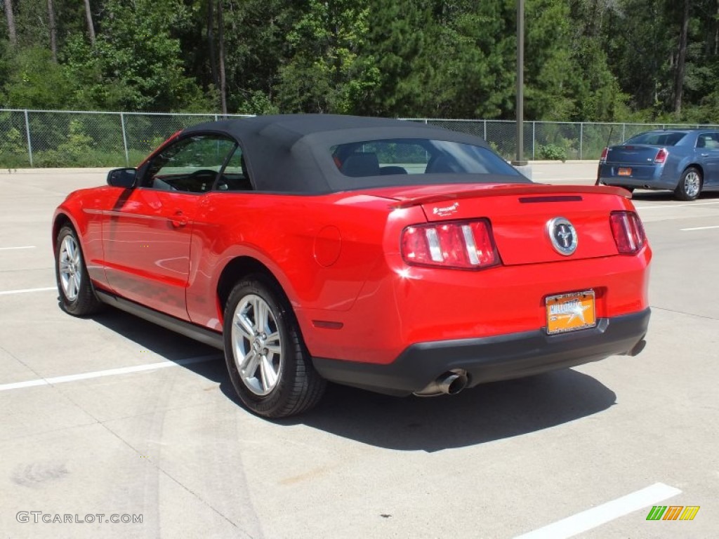 2012 Mustang V6 Premium Convertible - Race Red / Charcoal Black photo #7