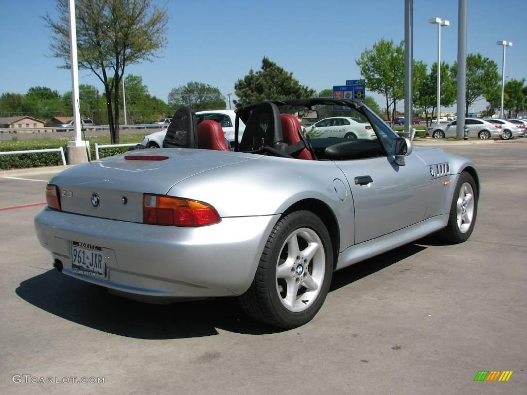 1998 Z3 2.8 Roadster - Arctic Silver Metallic / Red photo #5