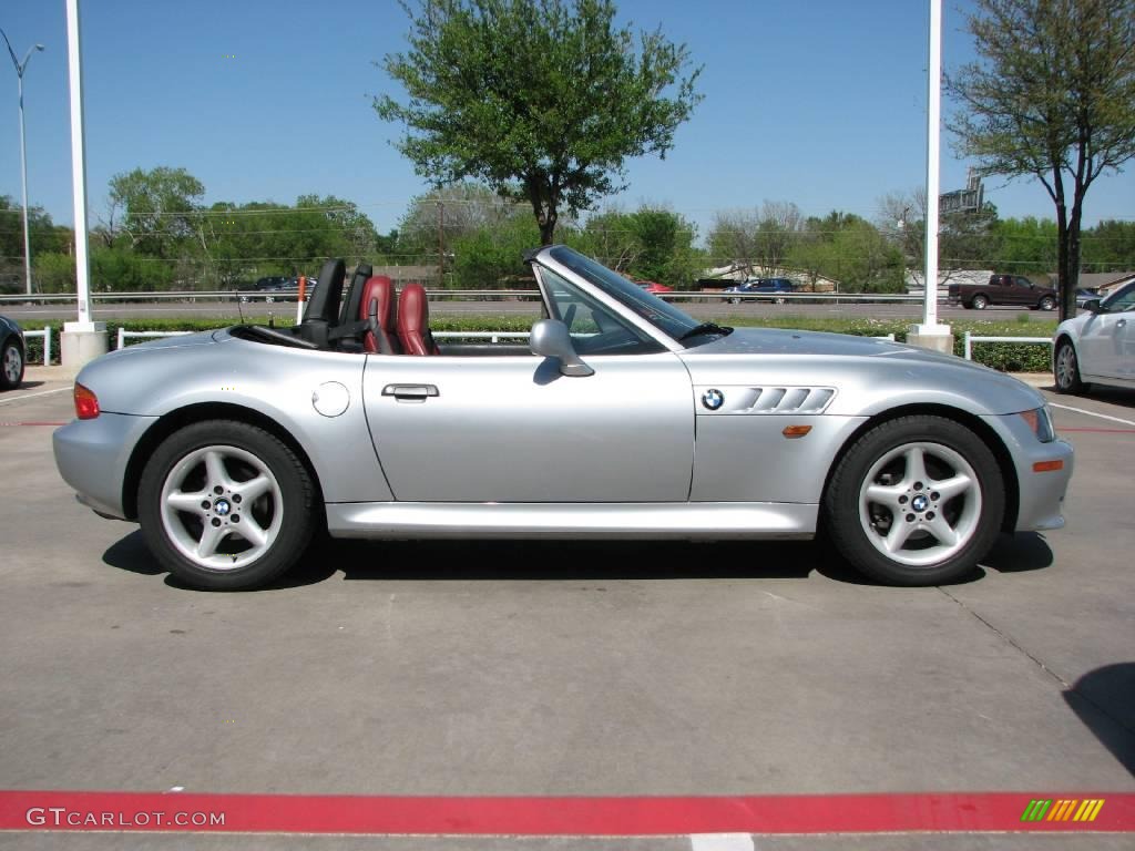 1998 Z3 2.8 Roadster - Arctic Silver Metallic / Red photo #6