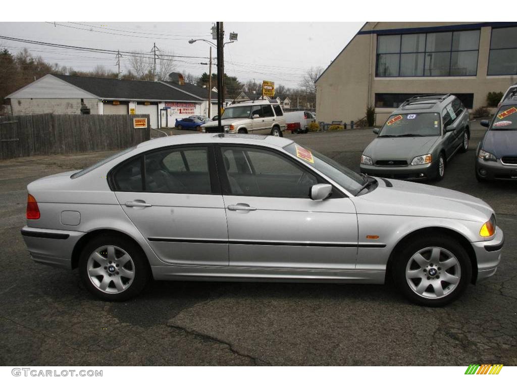 2001 3 Series 325xi Sedan - Titanium Silver Metallic / Black photo #4