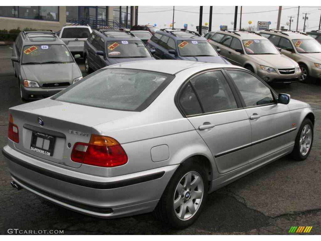 2001 3 Series 325xi Sedan - Titanium Silver Metallic / Black photo #5